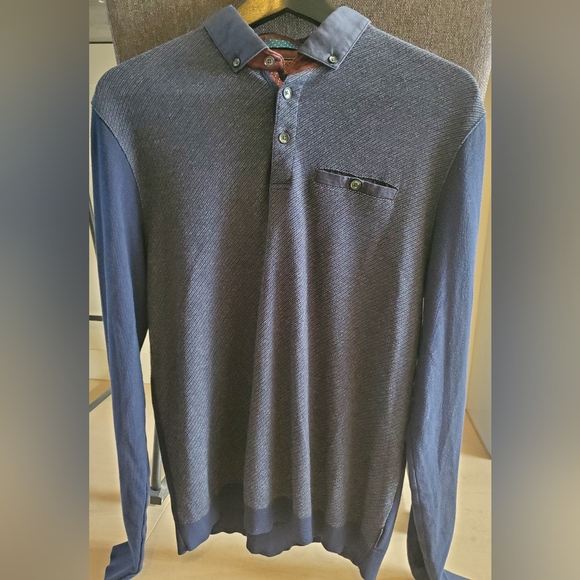 Ted Baker- Men's Like new Sz.4 long-sleeved shirt - Picture 2 of 7